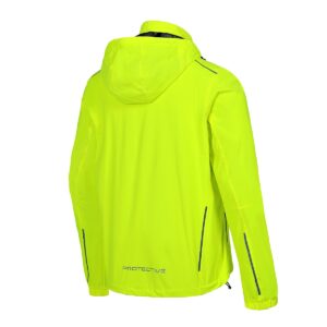 Regenjacke Herren P-Rain II in Neongelb, Rückansicht