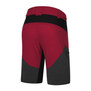 Shorts Herren P-Life is wild in Dunkelrot, Rückansicht