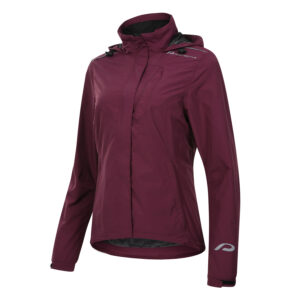Regenjacke Damen P-Rain II W in Weinrot, Vorderansicht