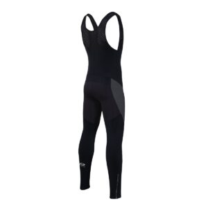 Trägerhose Herren P-Combat Rock Therm in Schwarz, Rückansicht