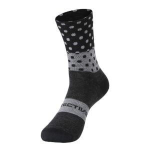Fahrradsocken Unisex P-Ride Day Socks in Schwarz, Vorderansicht