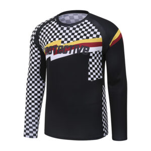 Langarmshirt Herren P-King of Vert in Schwarz, Vorderansicht