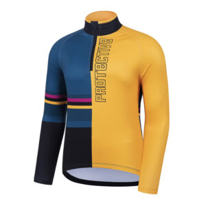 Langarmtrikot Herren P-Wild Thing in Mango, Vorderansicht
