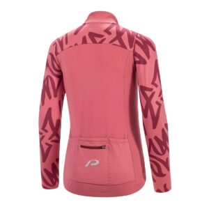 Langarmtrikot Damen P-Pitch in Dark Rose, Rückansicht