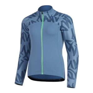 Langarmtrikot Damen P-Pitch in Denim, Vorderansicht