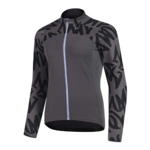 Langarmtrikot Damen P-Pitch in Schwarz, Vorderansicht
