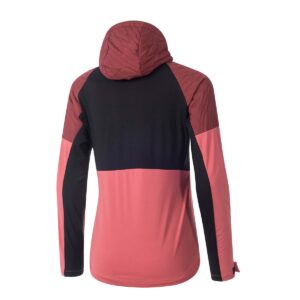 Winterjacke Damen Protective P-Flash W in Weinrot, Rückansicht