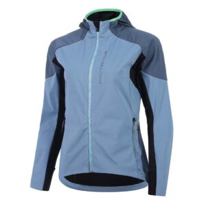 Softshelljacke Damen P-Off the Map W in Denim, Vorderansicht