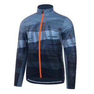 Winterjacke Herren P-Reflexions in Dunkelblau, Vorderansicht
