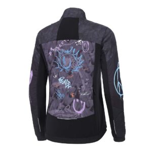 Hybridjacke MxCxK Damen in Schwarz/Rosé, Rückansicht