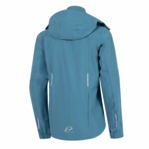 Regenjacke Damen P-Day N’Nite W in Petrol, Rückansicht