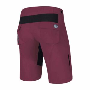 MTB Shorts Herren P-Flying High in Port Wine, Rückansicht