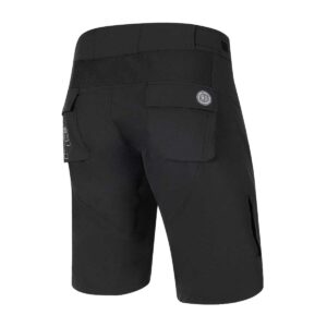MTB Shorts Herren P-Flying High in Schwarz, Rückansicht