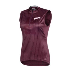 Radtrikot Damen P-Blue Sun in Port Wine, Vorderansicht