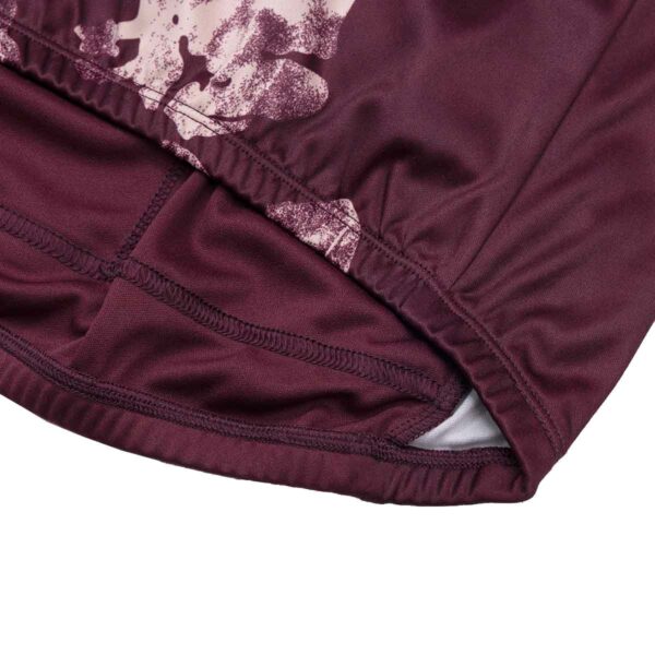 Radtrikot Damen P-Luckleaf in Port Wine, Detailansicht 5