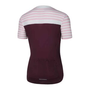 Radtrikot Damen P-Preppy in Port Wine, Rückansicht