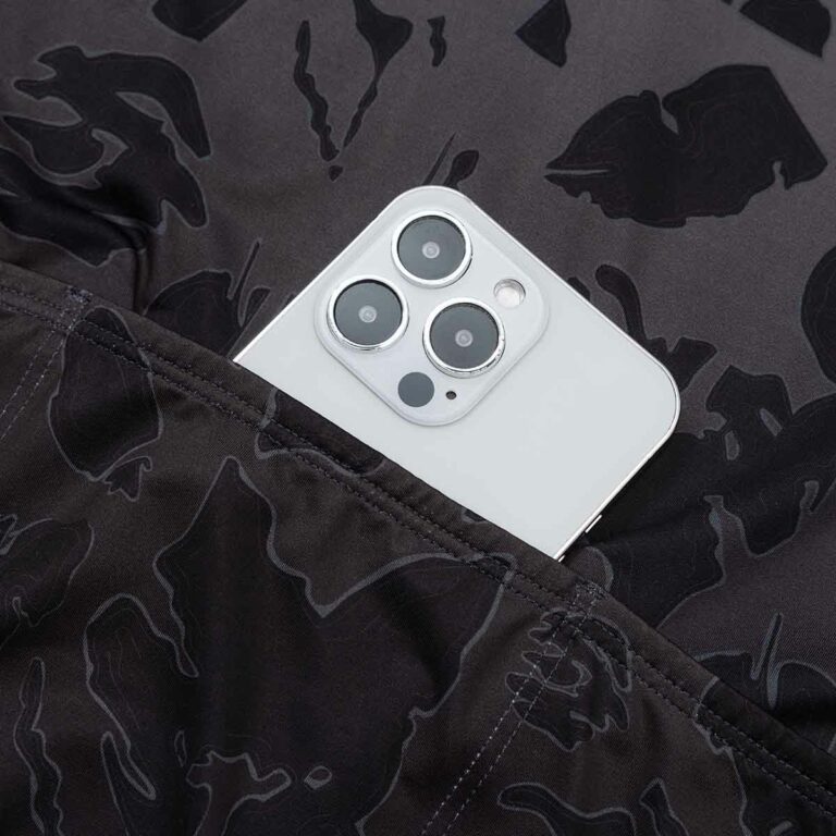 Radtrikot Herren P-Leaf in Schwarz