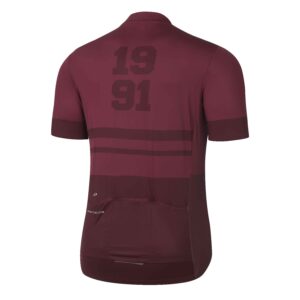 Radtrikot Herren P-Fury Rod in Port Wine, Rückansicht