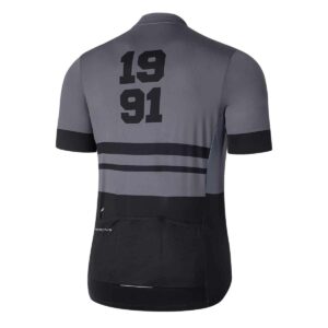 Radtrikot Herren P-Fury Rod in Anthrazit, Rückansicht