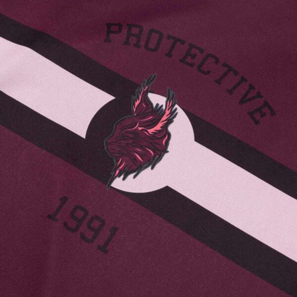 Bike-T-Shirt Damen P-Furiosa in Port Wine, Detailansicht 2