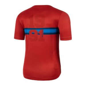 Bike T-Shirt Herren P-Mad Dog in Lava, Rückansicht