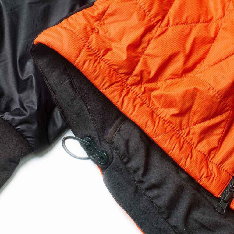 Bike Hybridisolationsjacke Herren P-Macro in Feuerrot, Detailansicht 2