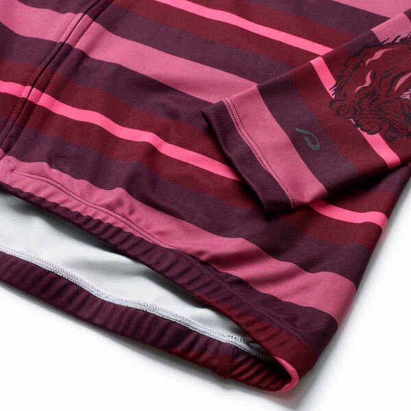 Langarmtrikot Damen P-Fergus LS in Weinrot, Detailansicht 2