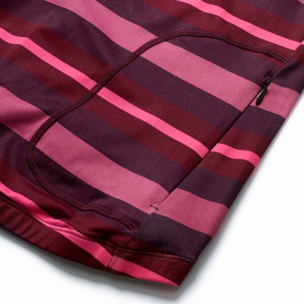Langarmtrikot Damen P-Fergus LS in Weinrot, Detailansicht 3