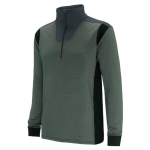 Langarmtrikot Herren P-Math in Oliv, Vorderansicht