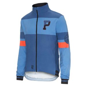 Gravel Langarmtrikot Herren P-Fergus LS in Denim, Vorderansicht