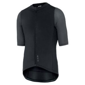 Gravel Trikot Herren P-Stone Dust in Schwarz, Vorderansicht