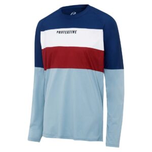 MTB Langarmshirt Herren P-Six Was Nine in Himmelblau, Vorderansicht