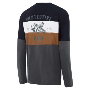 MTB Langarmshirt Herren P-Six Was Nine in Gunmetal, Rückansicht