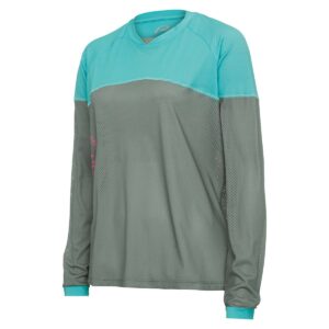 Langarmshirt Damen P-Mighty Lady in Hellgrün, Vorderansicht