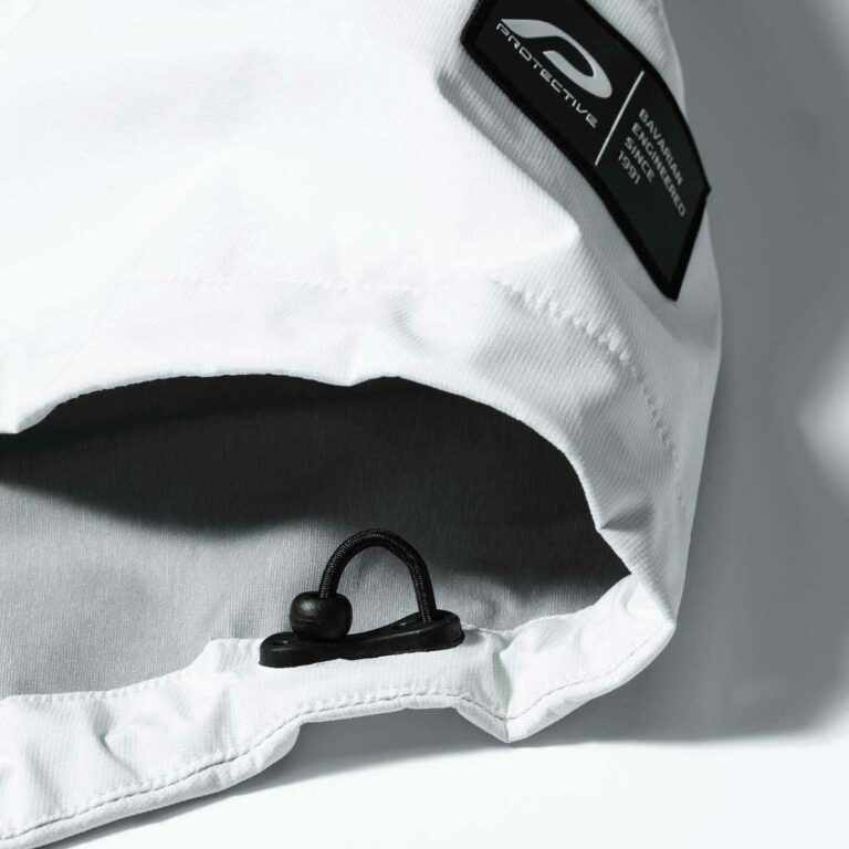 Regenjacke Herren P-Space Age in Off White, Detailansicht 4
