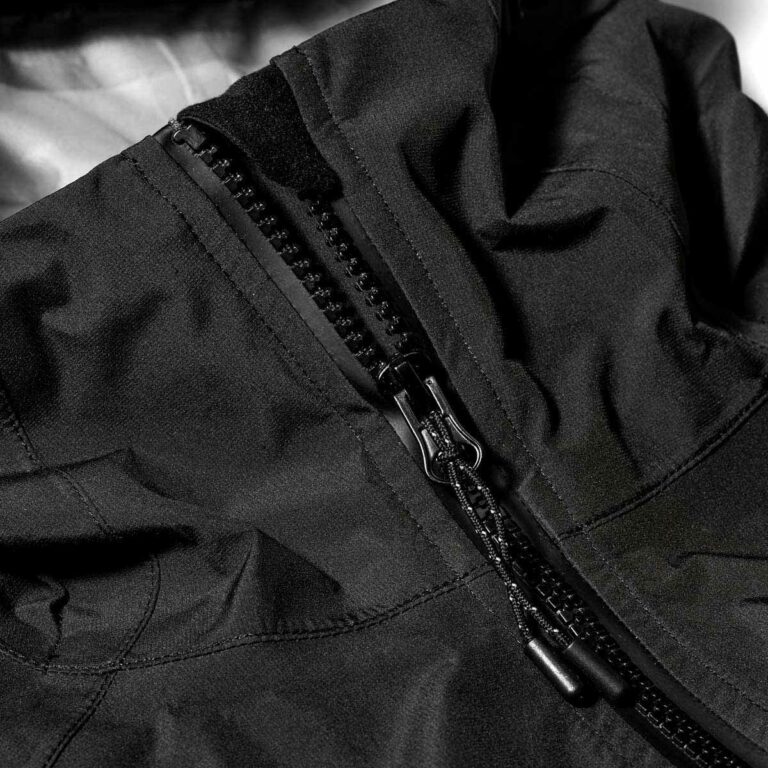 Regenjacke Herren P-Space Age in Schwarz, Detailansicht 4