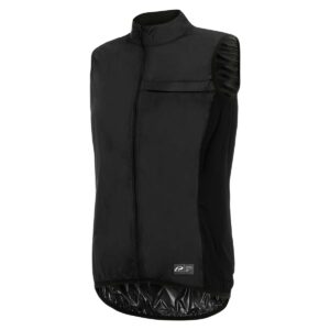 Windweste Damen P-Eazy Vest W in Schwarz, Vorderansicht
