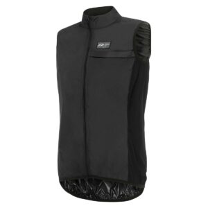 Windweste Herren P-Eazy Vest in Schwarz, Vorderansicht