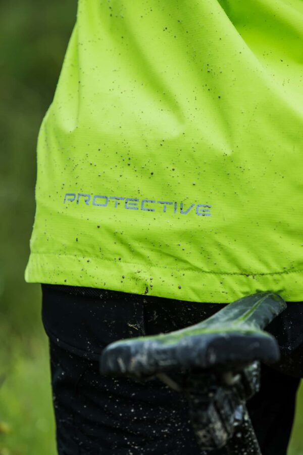 Regenjacke Herren P-Rain II in Neongelb, Detailansicht 1