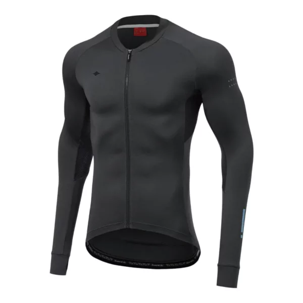Santic Awani II Langarmtrikot Herren in Schwarz, Seitenansicht