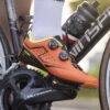 santic burton 2 0 mens carbon road bike shoes orange action.jpeg