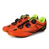 santic burton 2 0 mens carbon road bike shoes orange left.jpeg