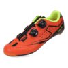 santic burton 2 0 mens carbon road bike shoes orange single left.jpeg