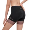 santic dyer womens bike shorts black fitting.webp