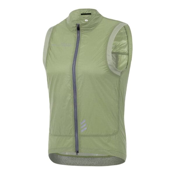 Santic Mario windabweisende Weste Unisex in Pine, Seitenansicht
