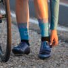 santic polar mens carbon road bike shoes blue deatils.jpeg