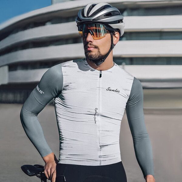 Santic Rennradtrikot Herren Wizer Jersey in Weiß