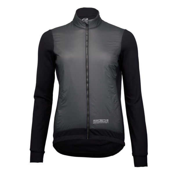 Hybridjacke Damen P-White Marble W in Schwarz, Vorderansicht