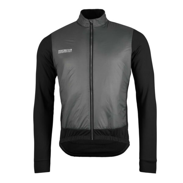 Hybridjacke Herren P-White Marble in Schwarz, Vorderansicht