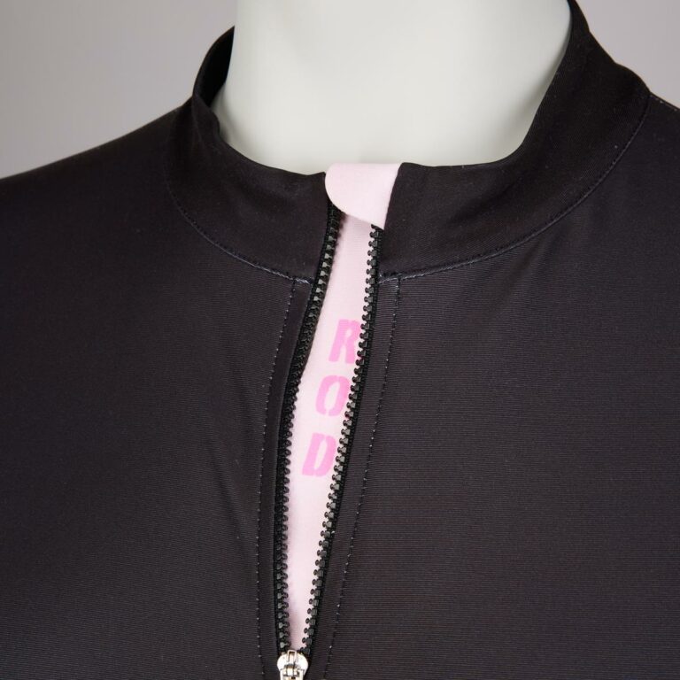 Langarmtrikot Damen P-Rush Rider W in Schwarz, Detailansicht